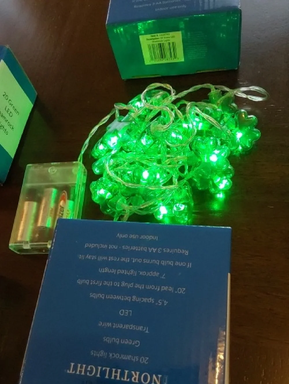 String Lights - Green LEDs - 6 Total